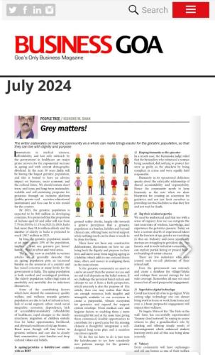 We are featured in Business Goa, July 2024